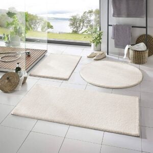 3'lü Peluş Banyo Paspas Takımı