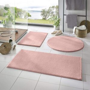 3'lü Peluş Banyo Paspas Takımı